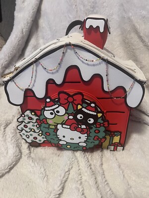 Her Universe Sanrio Hello Kitty & Friends Christmas House Mini Backpack Her Universe Hello Kitty And Friends Missing You Slouch Mini  main image 4