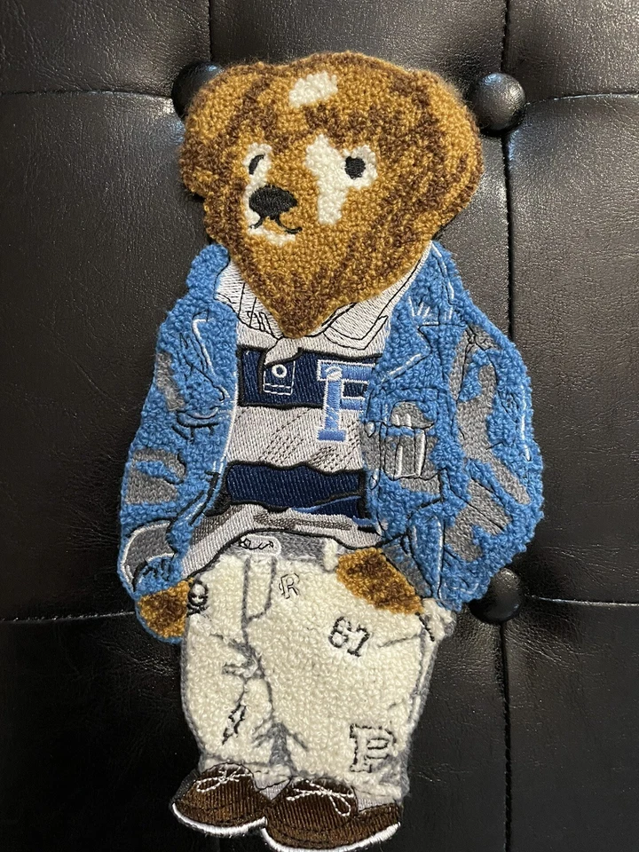 XL POLO RALPH LAUREN COSER PARCHES EXTRA GRANDES CHAQUETA DE OSO UNIVERSITARIO BOLSAS DE PARCHE Foto 2 de 3