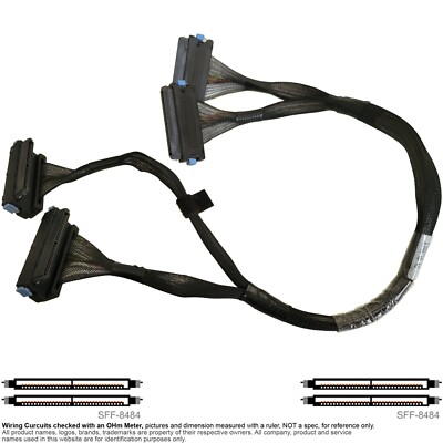 SAS Multilane Backplane Cable SFF 8484 18'' 21'' Dell 0HK881 PowerEdge R900