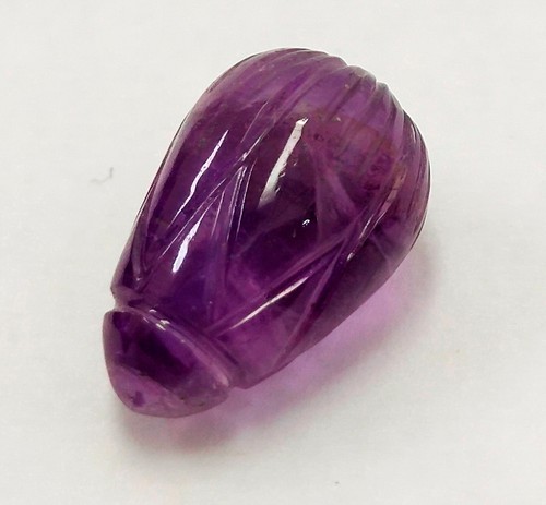 Piedra preciosa suelta tallada en forma de gota de amatista púrpura natural - Imagen 10 de 23