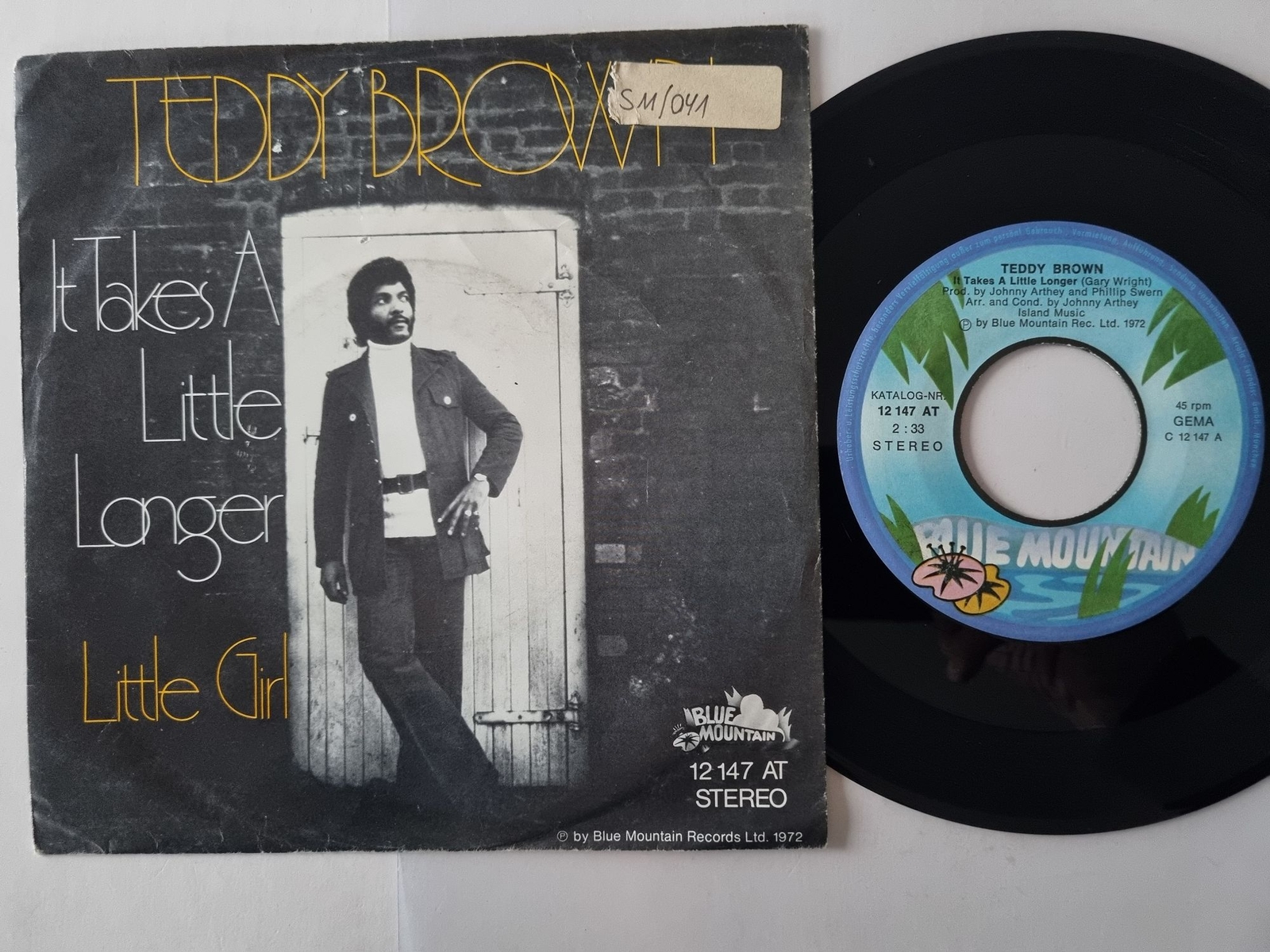 Teddy Brown - It takes a little longer 7'' Vinyl Germany