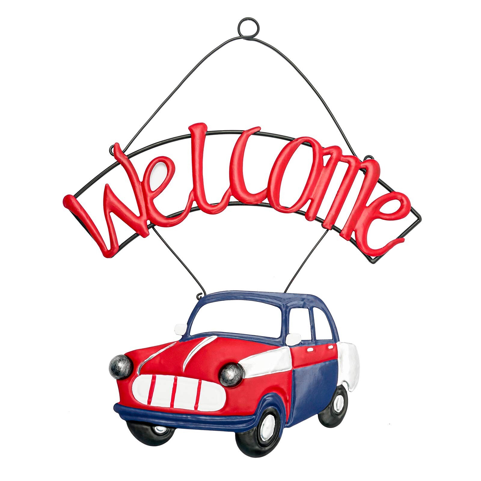 12 inches Metal Red Truck Home Welcome Sign Front Door Wall Hanging Decor 2490₽