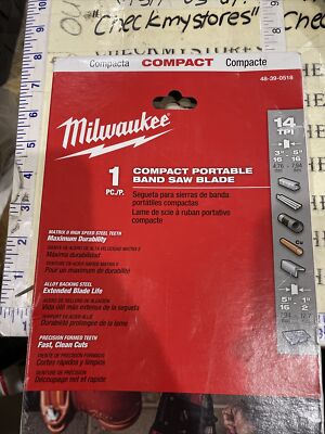 Milwaukee 48-39-0508 35-3/8 in. 10 tpi. Compact Band Saw Blade 1 pk