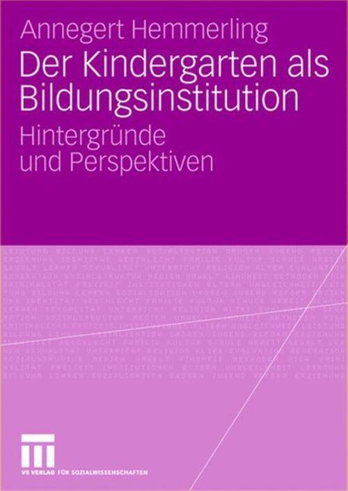 Thumbnail - Annegret Hemmerling | Der Kindergarten Als Bildungsinstitution |