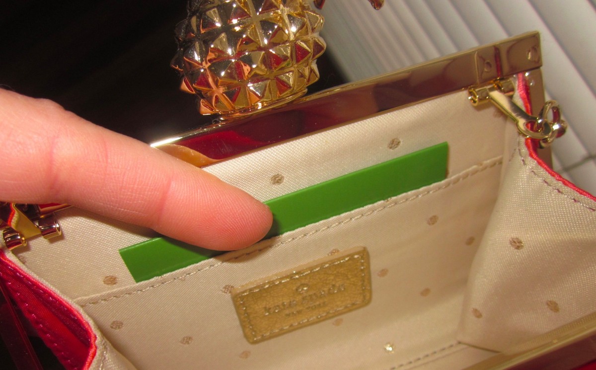 RARE PINK! Kate Spade Lella Frame Clutch 'Lemondrop