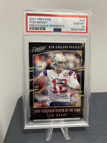 2021 Panini Prestige Tom Brady #PM-20 Prestigious Moments Case Hit PSA 10 Pop 1