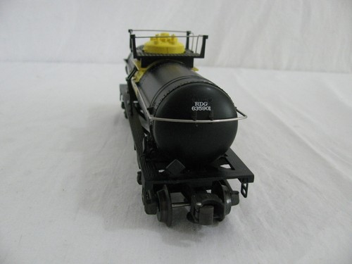 K Line O/O-27 Scale Black Reading Tank Car w/ Diecast Frame & Trucks EX - Picture 4 of 7