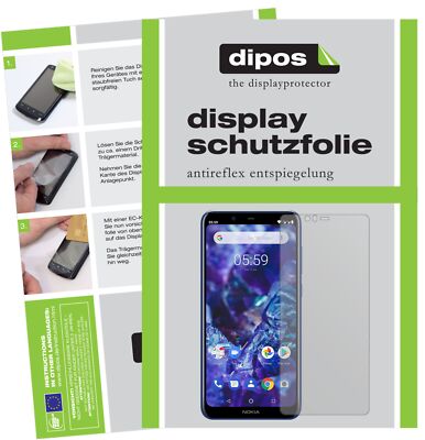 Dipos Pellicola Protettiva Antiriflesso Per Nokia 5.4 - 5 Pezzi, Schermo Opaco Anti-Impronta, Made In Germany, Taglio Laser