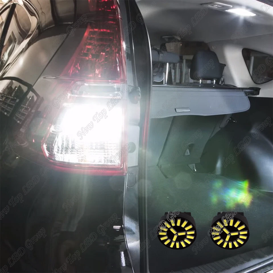 White Interior LED Lights + Reverse Lights Package For 2002-2006 Honda CR-V CRV - Image 4 of 4