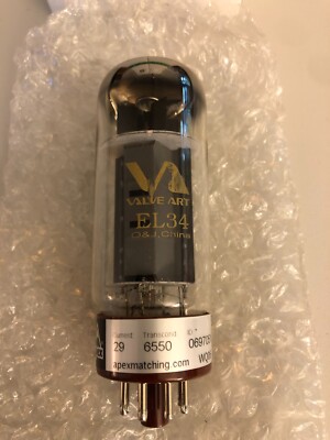 Valve Art EL34 Quad (4) Apex Matched NOS EL34B Vacuum Valve