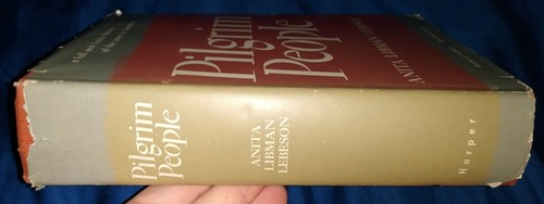 Pilgrim People Anita Libman Lebeson HCDJ 1950 1ST Edition - Picture 3 of 7