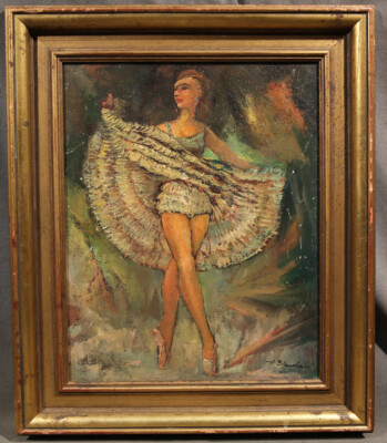 20th Century French Moulin Rouge Modern Style Le Ballerine Ballerina