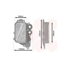 1x Ölkühler, Motoröl VAN WEZEL 30003713 passend für MERCEDES-BENZ