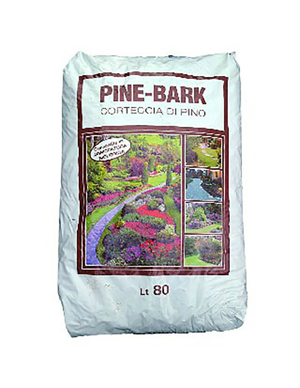 CORTECCIA DI PINO PINE-BARK 25-50 SACCO LT.60 PACCIAMANTE E DECORATIVA 100%NATUR