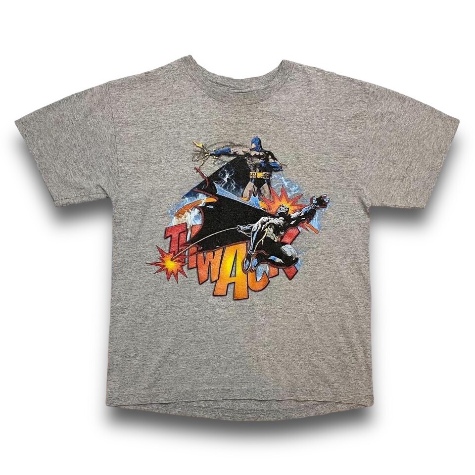 VTG 90s Y2K Batman Begins Cartoon Comic Thwack T Shirt Youth M 