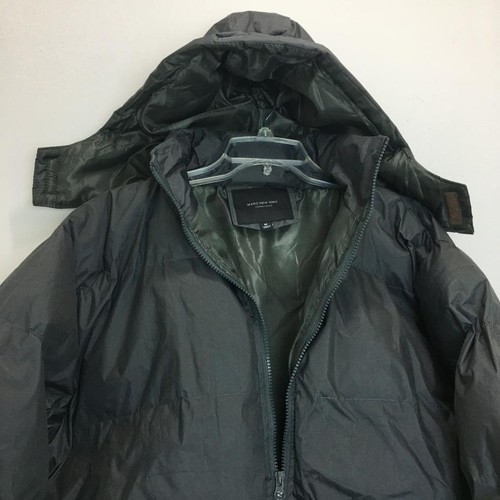 Marc New York By Andrew Marc Mens Gray Removable Hood Puffer Jacket Full Zip M - Picture 3 of 9