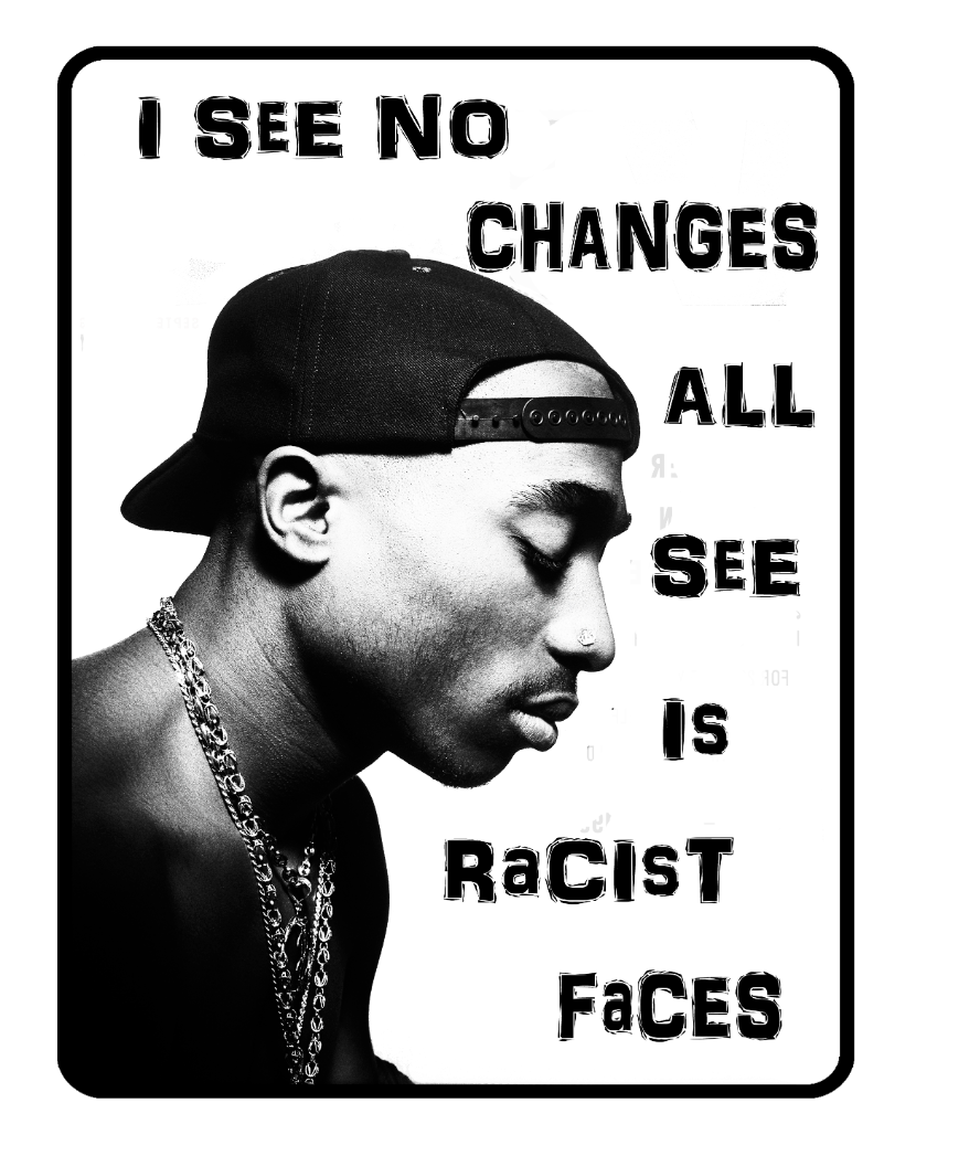 FILA T shirt 2Pac 2 Pac Death Row Thuglife Tupac BLM protesta cambiamenti razzismo razzista