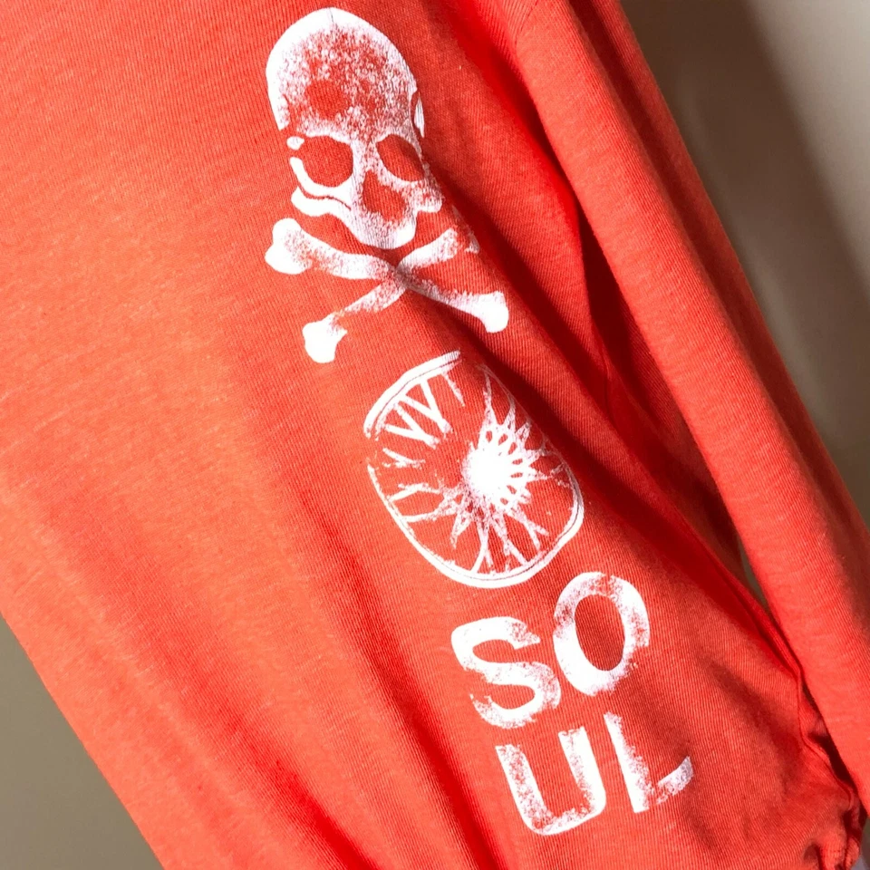 Moletom Soulcycle Feminino Tamanho Grande Caveira Ossos Cruzados Cordão Bainha Top Novo - Imagem 4 de 4