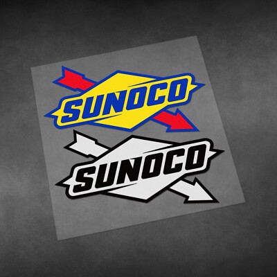 Motorcycle Car Motorbike stickers for Sunoco engine oil gas Decal Vinyl ...