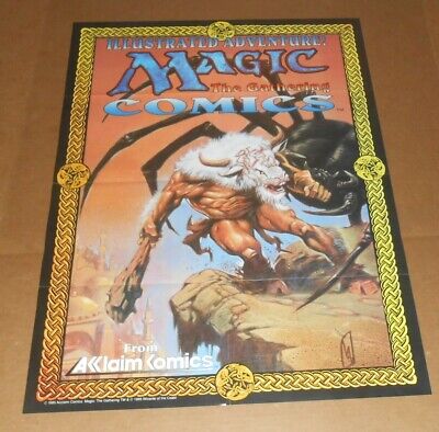 Magic the Gathering Poster 1995 Original Promo 26x19 Acclaim Comics RARE |  eBay