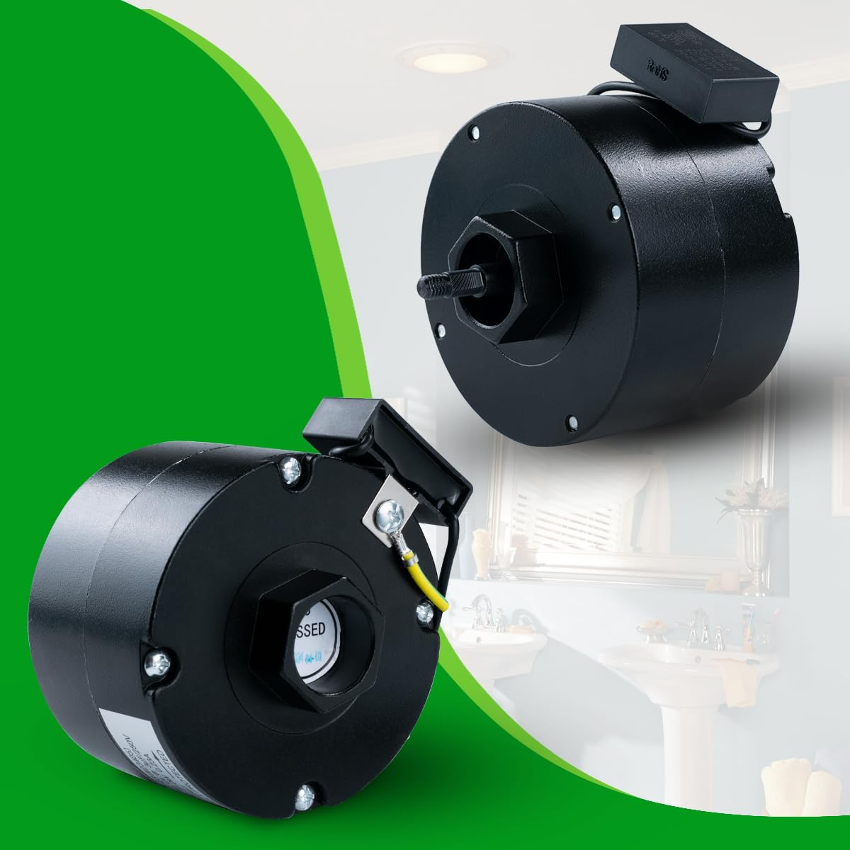 Bathroom Exhaust Fan Motor & Blower Wheel for Nutone JA2C028G 8662