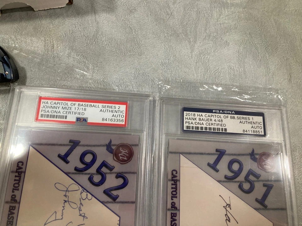 2018 HA Capitol of Baseball Series 1&2 Mize,, Bauer, Morgan & Mcdougald YANKEES - Image 2 of 4