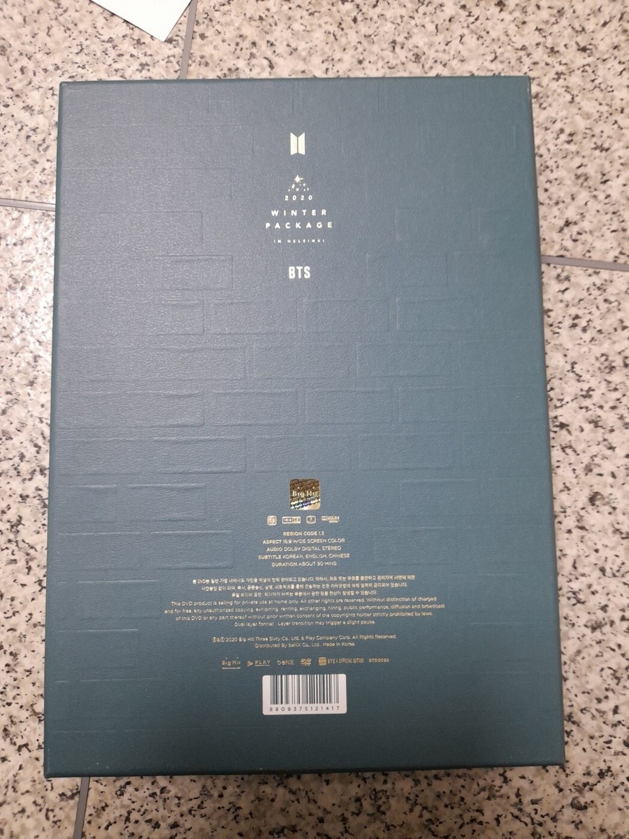 BTS Bangtan Boys Winter Package In Helsinki 2020 DVD W/O