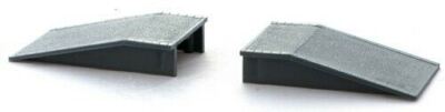 Gaugemaster Kit Di Rampe Per Piattaforme Scala N - GM-GMKD17 - Plastica Precolorata Grigia