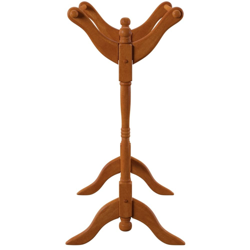 Wooden Quilt Rack Stand Vintage Oak Finish Blanket Bedspread Storage