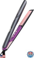 LANDOT Flat Iron Hair Straightener: Ceramic Ionic Straightener for Frizz-Free