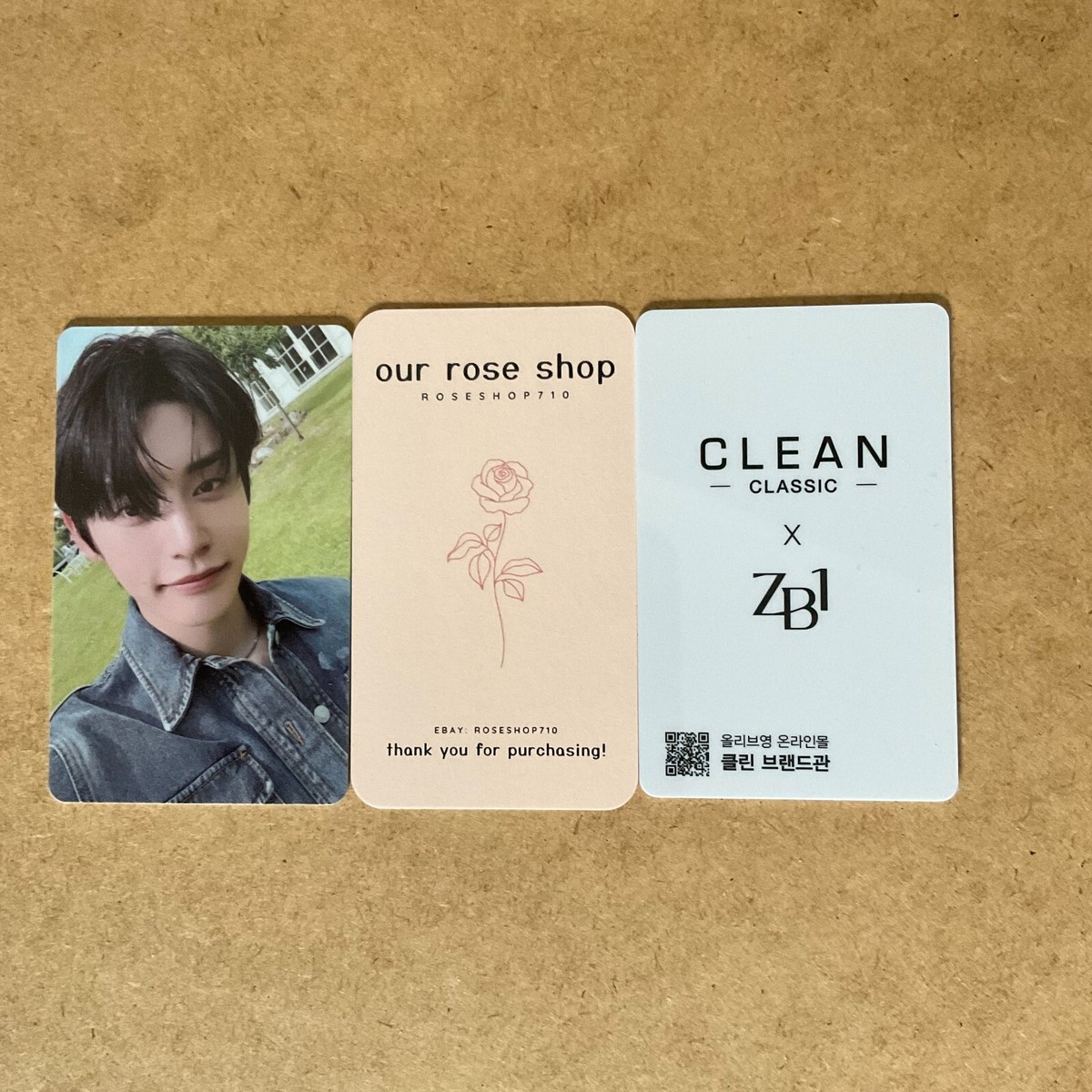ZB1 Zerobaseone Clean Perfume Benefit Official Photocard | eBay