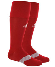 adidas, Metro Over the Calf Soccer Socks, Red, Mens Size 5-8.5
