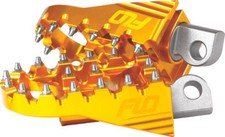 Flo Gold Moto Style Footpeg Set 1955-2019 Harley Dyna Touring Softail Sportster