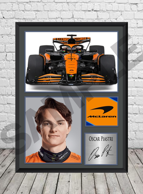 Casquette Officielle McLaren Oscar Piastri – Autographiée Signée Originale – Parfait état