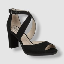 LifeStride Women's Black Allison Strappy Pump Heels Shoe Size 9M