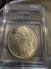 1889 Morgan Silver Dollar ICG MS 63 Some Toning in the front