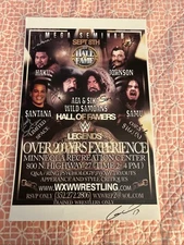 WXW Poster Signed By AFA,SIKA The wild Samoans , Rocky Johnson ,Samu, Gangrel