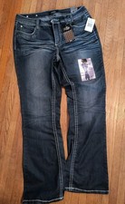 Royalty Size 12 Slim Boot cut Jeans Mid rise Tummy Tuck