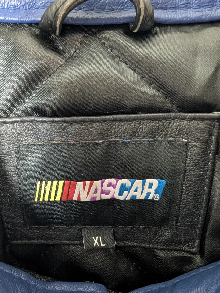 Chaqueta de cuero NASCAR Jimmie Johnson #48 Lowe’s Racing XL 3X Champion 06-08 Foto 2 de 4