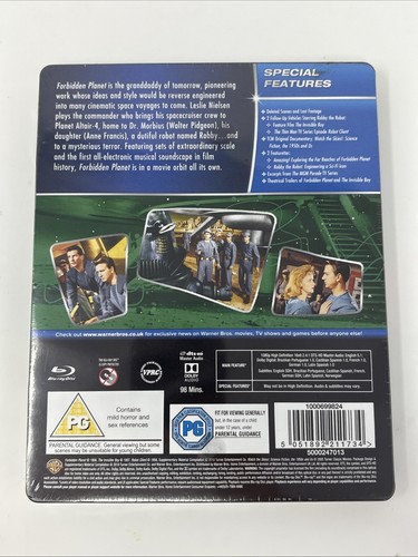 Forbidden Planet (BLU-RAY) Limited Edition Steelbook Region FREE! New Rare OOP! - Imagen 2 de 5