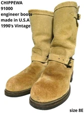 size 8E! Chippewa 91000 Suede Engineer #1013