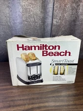 Hamilton Beach 22800 2-Wide Slice Toaster Modern Chrome, Smart Functions