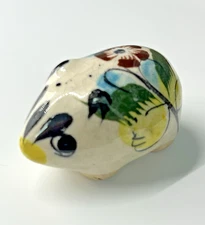 Vintage Miniature Hamster Figurine Folk Art TONALA POTTERY MEXICO 1 INCH