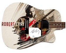 Robert Cray Signed Custom Graphics Photo Guitar ACOA ACOA