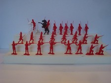 Marx Recast British Revolutionary War Infantry / 24 2 x12 2 Horses