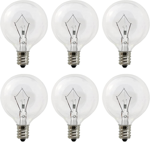 4-Pack 15W Candelabra Bulbs For Scentsy Warmers & Medical Equipment, Clear Finish