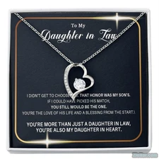 Daughter in Law Necklace Gift from Mother in Law, Birthday Jewelry Gift for Her