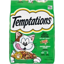 Temptations Adult Seafood Medley Flavor Dry Cat Food, 20 Lb Bag 1.61 per pound