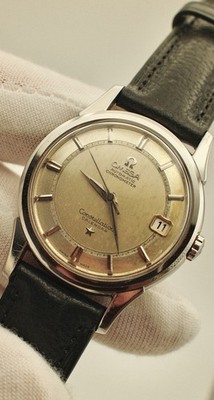 Omega Constellation Piepan 14393 Railtrack Dial Watch