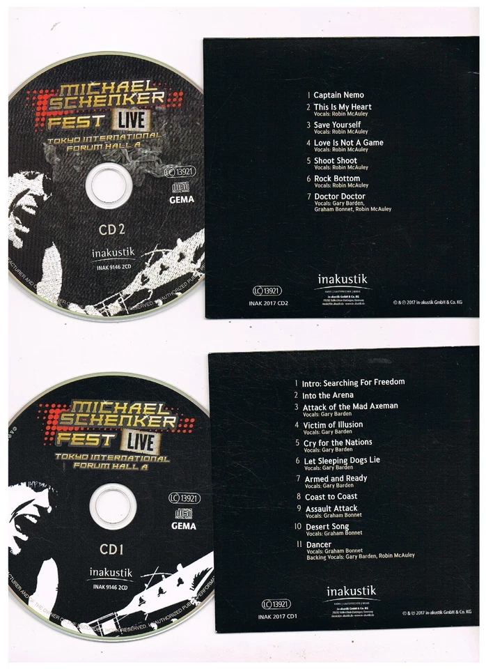 2 CD + DVD BOX - Michael SCHENKER FEST - LIVE - TOKYO - german Press - Bild 3 von 4